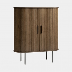 Eden - Tall Cabinet In Smoked Oak Finish