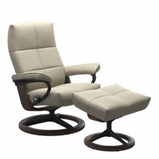 Stressless David - Chair & Footstool With Classic Base In Leather