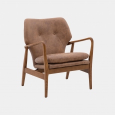 Tobias - Chair In Leather Brown