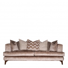 4 Seat Pillow Back Sofa In Fabric - Ritz
