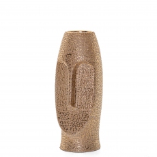 Rapa Nui - Gold Textured Face Vase