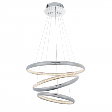 Sphere Silver 3 Light Pendant - Auralia