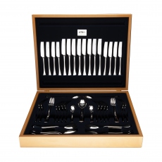 60 Piece Stainless Steel Cutlery Set - with Canteen Cabinet - Clara