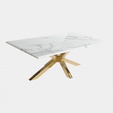 Thebes - Coffee Table In White Marble