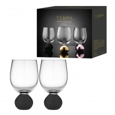 Astrid - Set of 2 Matte Black Wine Glasses