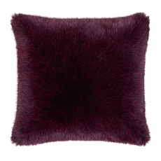 Laura Ashley Heaton - Large Purple Faux Fur Cushion