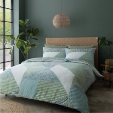 Larsson Geo Green Bedding Collection - Catherine Lansfield
