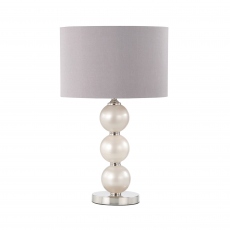 Opal - Grey & Glass Table Lamp