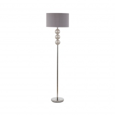 Opal - Grey & Glass Floor Lamp