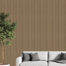 Decorative Acoustic Slat Wall Panel - Natural Oak