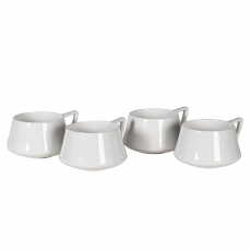 Barbary- Set of 4 White Cups