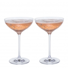 Set of 2 Cocktail Saucers - Dartington Glitz