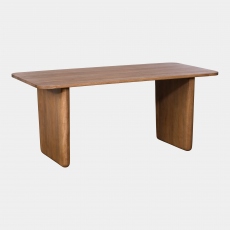 Hickory - Dining Table in Mango Wood with Travertine Top