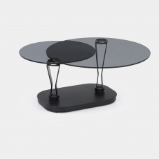 Plato - Swivel Coffee Table Smoked Glass