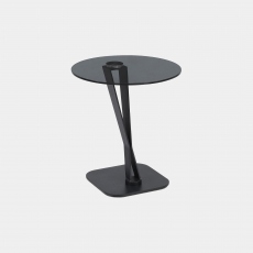 Plato - Lamp Table Smoked Glass