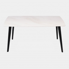 Bianco - 160cm Dining Table White Gloss Sintered Stone