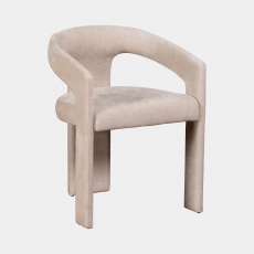 Dining Chair In Taupe Fabric - Austin