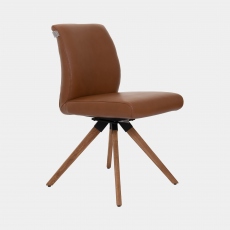 Layla - Swivel Dining Chair In Leather