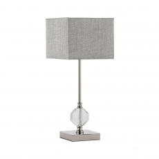 Grey Crystal Table Lamp - Ruby