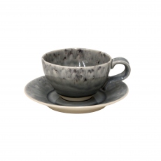 Grey Tea Cup & Saucer - Madeira