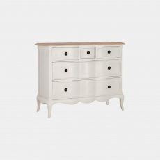 Genevieve - 5 Drawer Small Chest In White Paint Finish