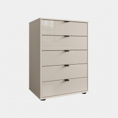 Florida - 5 Drawer Chest With Glass Front