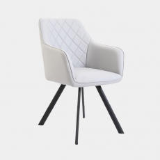 Carver Dining Chair In PU - Pietro
