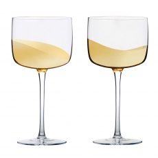 Wave - Gold Gin Glasses