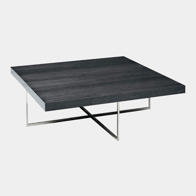 Square Coffee Table In Gray Koto High Gloss - Antibes