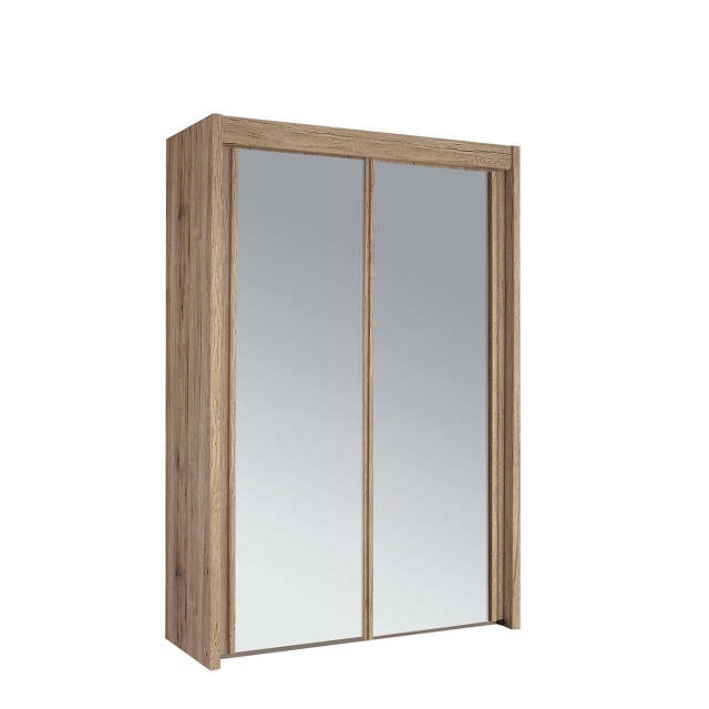 181cm 2 Door Mirrored Sliding Wardrobe, Wardrobe Closet With Sliding Mirror Doors