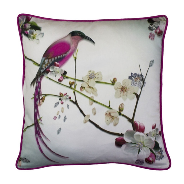 Ted Baker Flight Of The Orient Purple Small Cushion