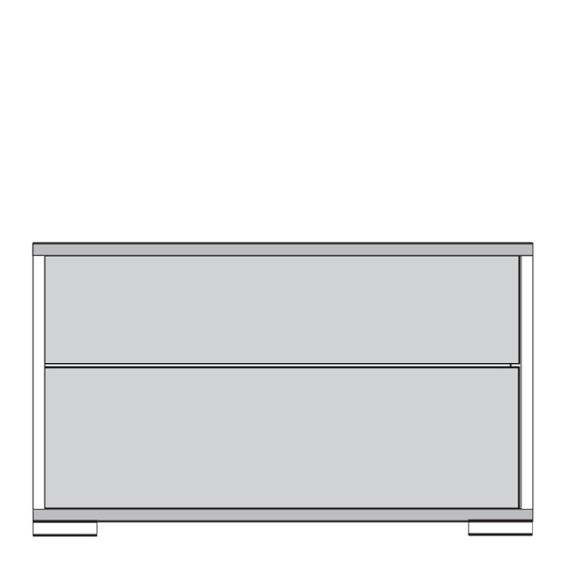 60cm 2 Drawer Night Cabinet - Delano