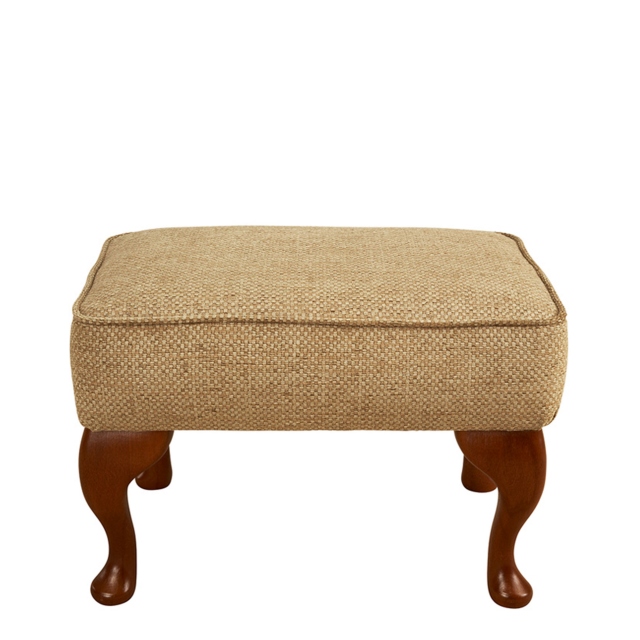 New Burford Footstool In Fabric All, Small Round Footstool The Range
