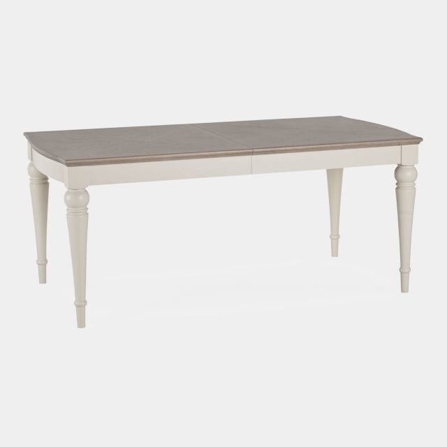 Extending Table In Grey Washed Oak & Soft Grey - Chateau