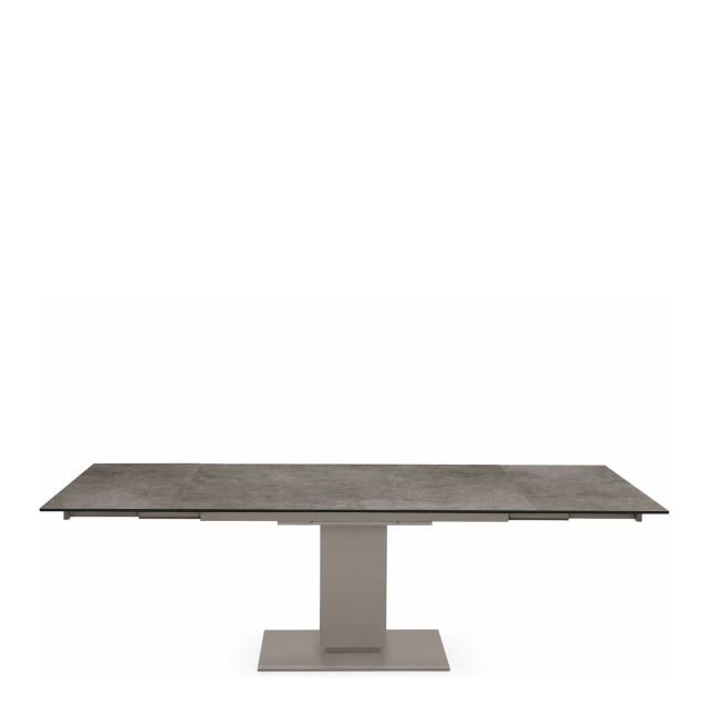 CS/4072-R Extending Table With Ceramic Lead Grey Top - Calligaris Echo