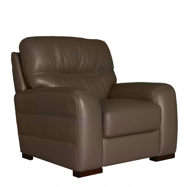 Chair In Cat 15 In Leather 1182 Espresso - Brindisi