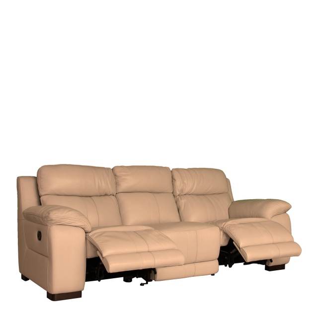 3 Seat 2 Power Recliner Sofa In Leather - Tivoli