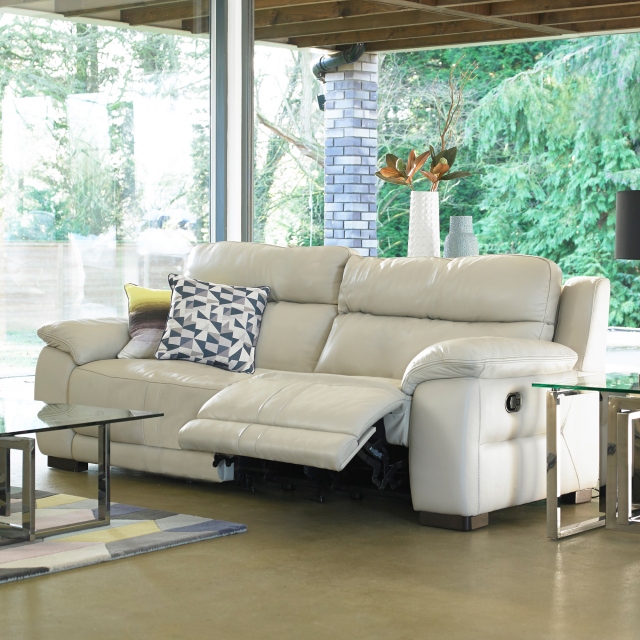 Armless Power Recliner Unit In Leather - Tivoli
