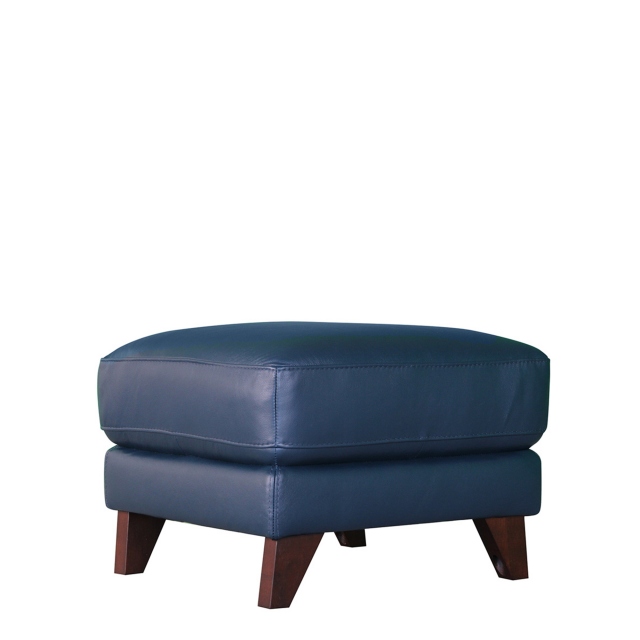 Storage Footstool In Leather - Trento