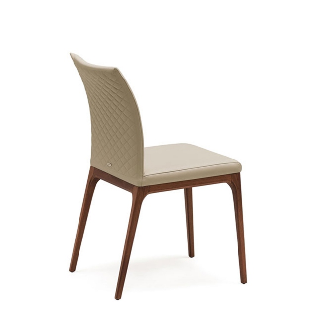 Dining Chair In Soft Leather - Cattelan Italia Arcadia Couture