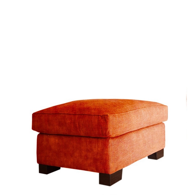 Large Footstool In Fabric - Rousseau