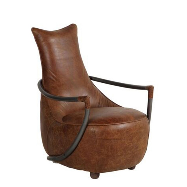 Retro Chair In Leather - Fort