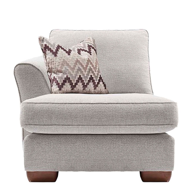 LHF Chaise End Unit In Fabric - Morgan