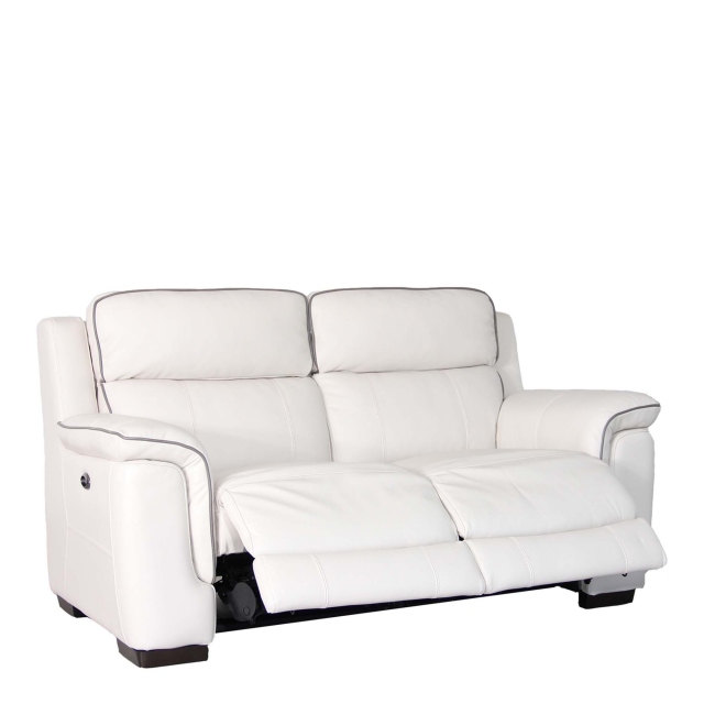 2.5 Seat Compact Sofa With Double Power Recliner - Monza Leather