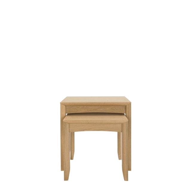 Nest Of Lamp Tables With Oak Finish - Bremen