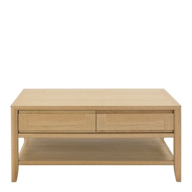 Coffee Table With 1 Drawer With Oak Finish - Bremen