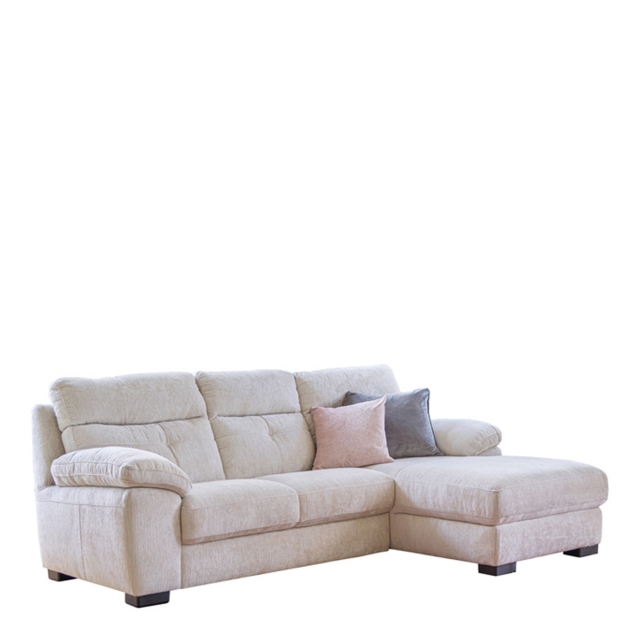 2 Piece RHF Chaise Sofa In Leather - Trapani