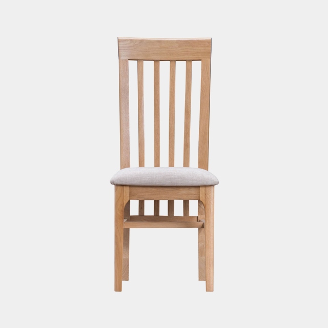 Suffolk - Wooden Vertical Slat Back Dining Chair In Cream