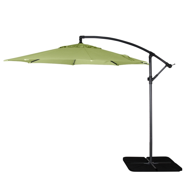 3m Free Arm Parasol In Old Green - Genoa