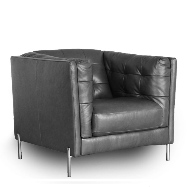 Chair In Leather - Mezzo
